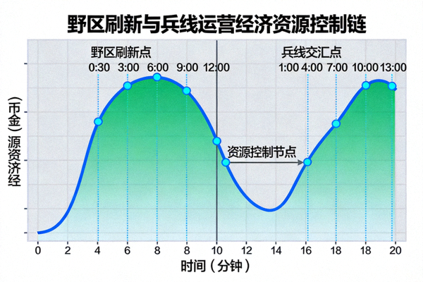 野区刷新与兵线运营的经济资源控制链走势图